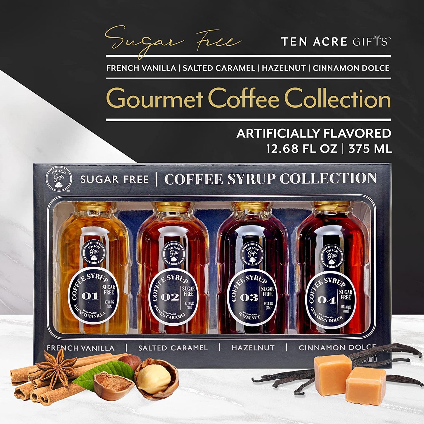 Sugar Free Coffee Syrups - 4 Pack